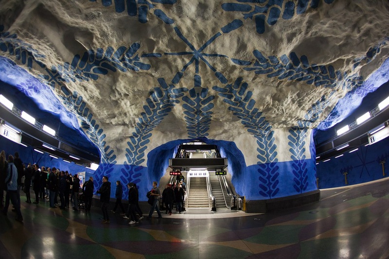 Станция метро "Т-Сентрален", Стокгольм, Швеция