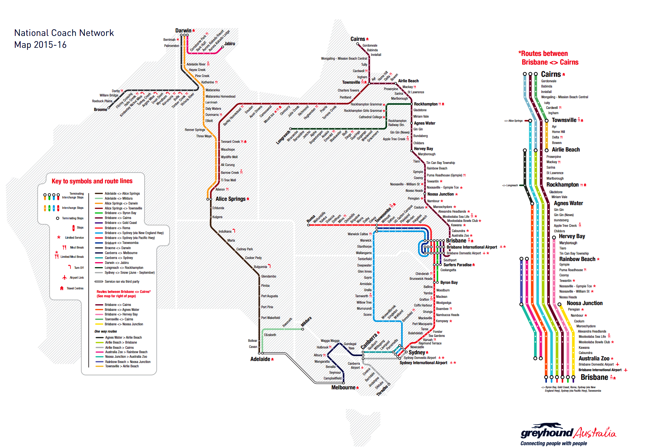 Карта автобусных маршрутов австралии