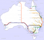 Железные дороги Австралии. Железнодорожные вокзалы Австралии.